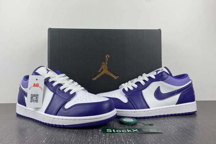 Air Jordan 1 Low Covered In Purple Tons  553558-515