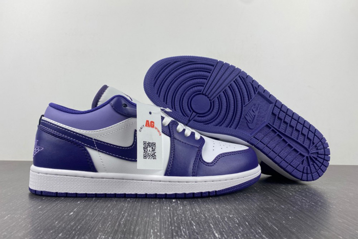 Air Jordan 1 Low Covered In Purple Tons  553558-515