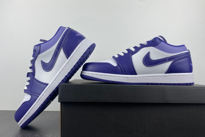 Air Jordan 1 Low Covered In Purple Tons  553558-515
