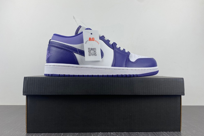 Air Jordan 1 Low Covered In Purple Tons  553558-515