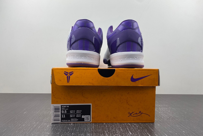 Nike Kobe 8 Protro “White Court Purple”  FQ3549-100