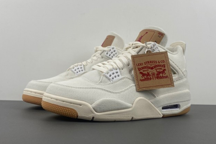 Levi’s x Air Jordan 4 “White” AO2571-100